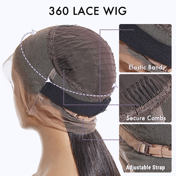 Special Deal | Water Wave 360 Lace Long Wig 100% Human Hair Pre-bleached & Pre-plucked-08