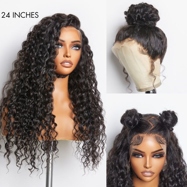 Special Deal | Water Wave 360 Lace Long Wig 100% Human Hair Pre-bleached & Pre-plucked-05