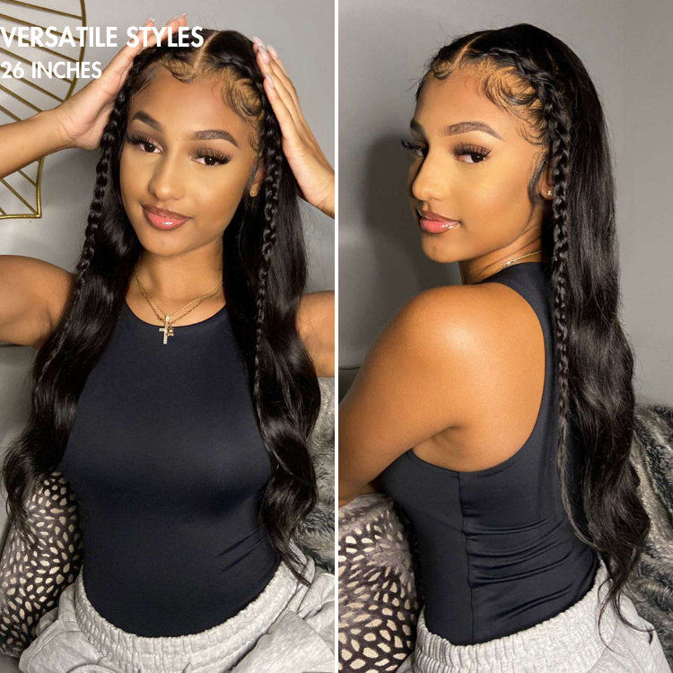 PreMax Wigs | HD Lace Super Natural Hairline Silky Straight Glueless 13x4 Frontal Lace Wig Human Hair Pre-Cut Lace-19