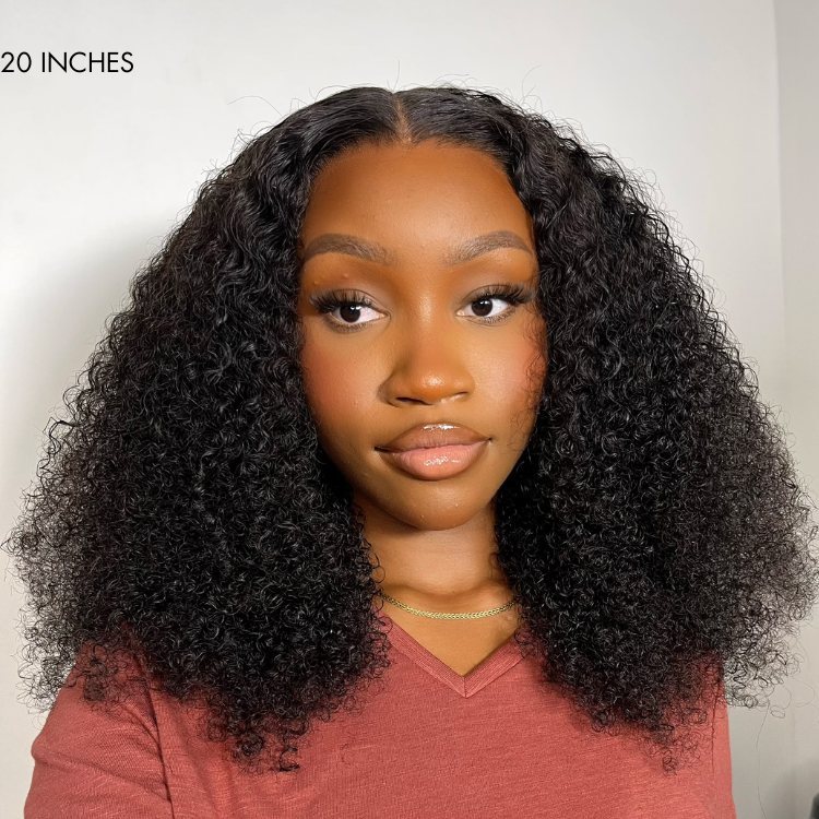Afro Curly 13x4 Frontal HD Lace Glueless Free Part Long Wig 100% Human Hair | Large & Small Cap Size- US Only-04