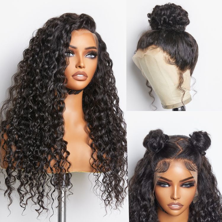 22 Inch Glueless 360 Lace Front Wig Human Hair Body Wave Pre Cut Pre Plucked Amazon.com : HUWOKS 360 Body Wave Lace Front Wigs Human Hair  main image 3