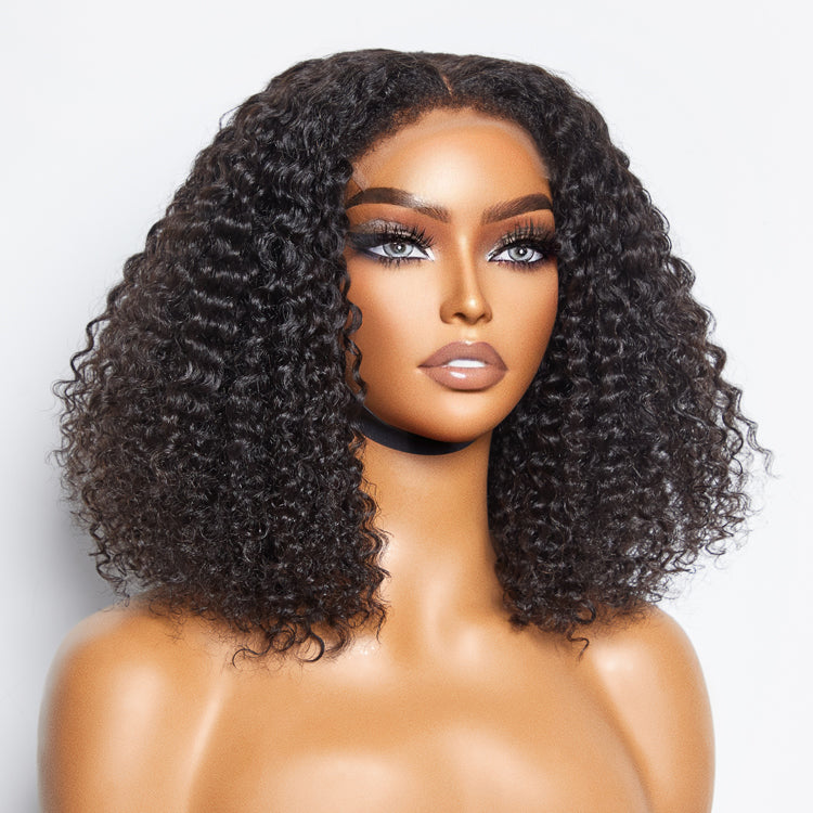 4C Edges | Kinky Curly Glueless 5x5 Closure HD Lace Wig Ready To Go 100% Human Hair - US Only-06