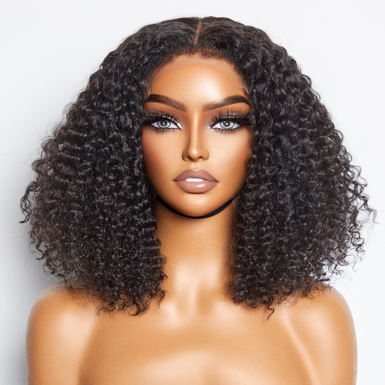 4C Edges | Kinky Curly Glueless 5x5 Closure HD Lace Wig Ready To Go 100% Human Hair - US Only-07