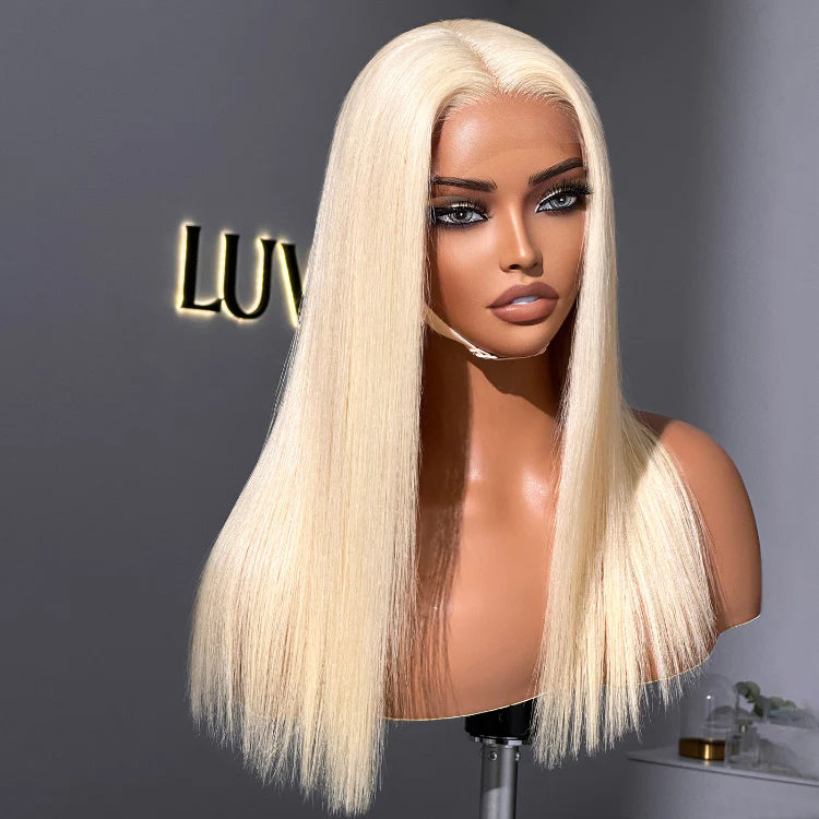 PreMax Wigs | Blonde 613 Silky Straight Glueless 5x5 Closure HD Lace Wig Pre-Cut Lace-10