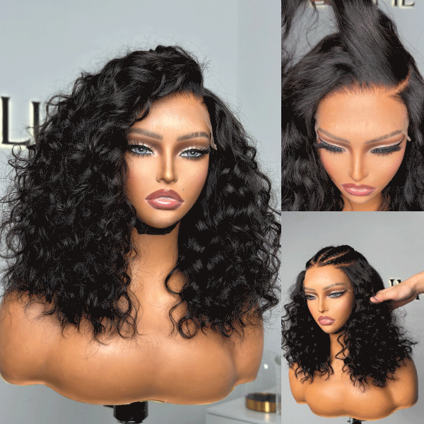 Limited Sale | Luvme Hair PartingMax Glueless Wig Water Wave Versatile 7x6 Closure HD Lace Short Wig Ready to Go