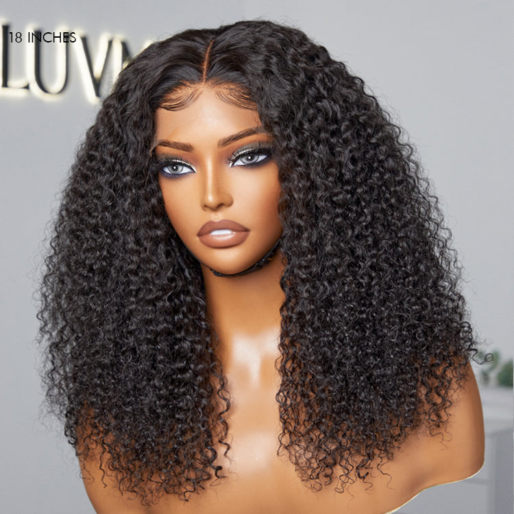 Breathable Cap Afro Curly Left C Part Glueless 5x5 Closure Lace Wig Beginner Friendly - US ONLY-03
