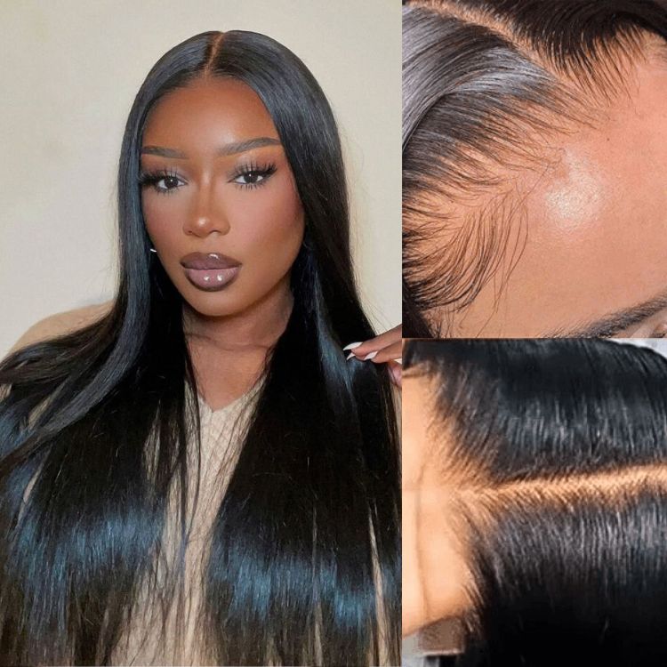 Luvme Hair 180% Density | Silky Straight Glueless 5x5 Closure HD Lace Long Wig | Large & Small Cap Size - US ONLY-01