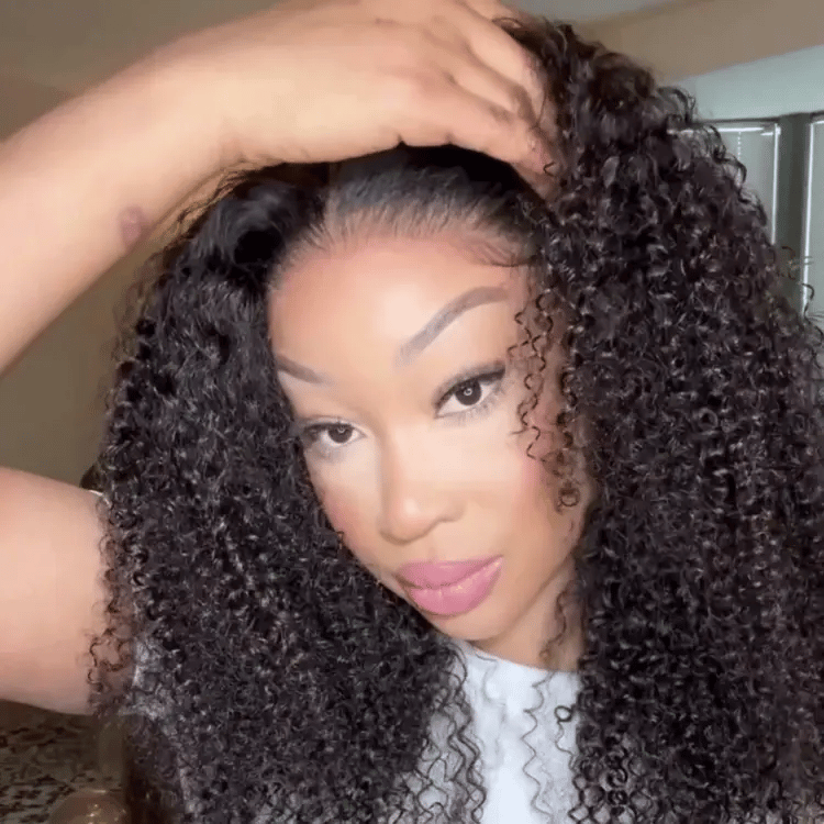 Luvme Hair Go Natural Ease kinky curly 5x5 closure lace wig with long curly hair, ready-to-wear, US only