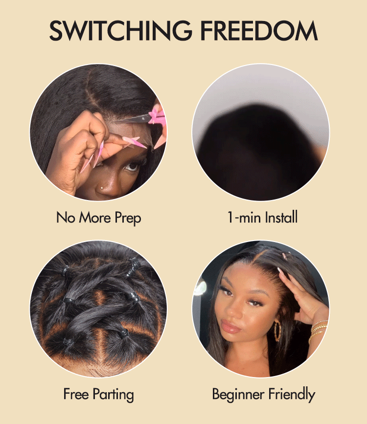 Exclusive Sale | PreMax Wigs | Super Natural Hairline Silky Straight Glueless 13x4 Frontal Lace Wig Human Hair Pre-Cut Lace-18