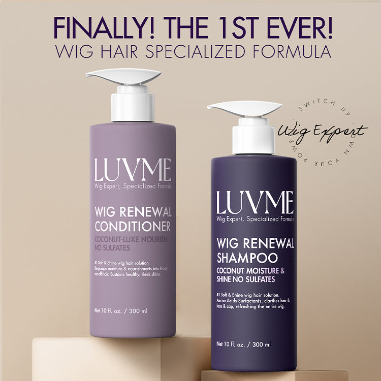 Wig renewal shampoo and conditioner set for washing frizzy wigs