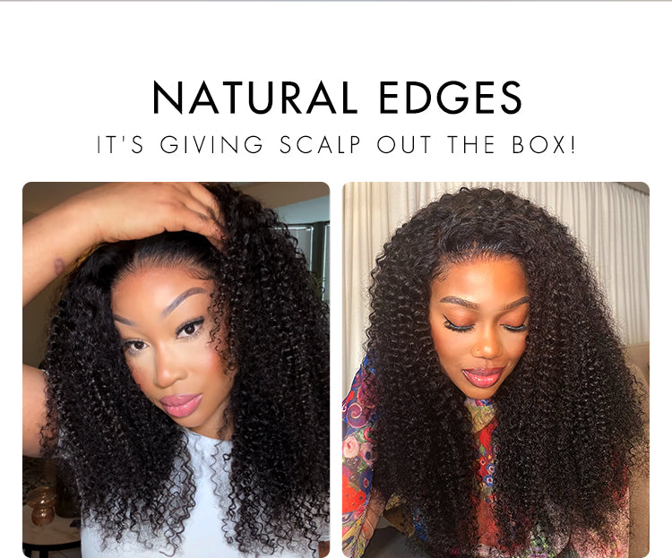 Go Natural Ease | Kinky Curly Full Hair Glueless 5x5 Closure Lace Long Curly Wig Ready to Go-01