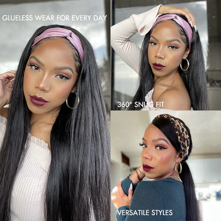 Ready to Go Classic Yaki Straight Glueless Headband Wig Beginner Friendly - US Only-08