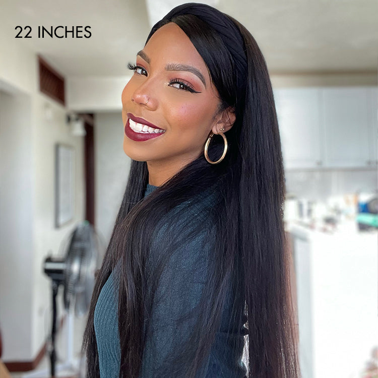Ready to Go Classic Yaki Straight Glueless Headband Wig Beginner Friendly - US Only-09