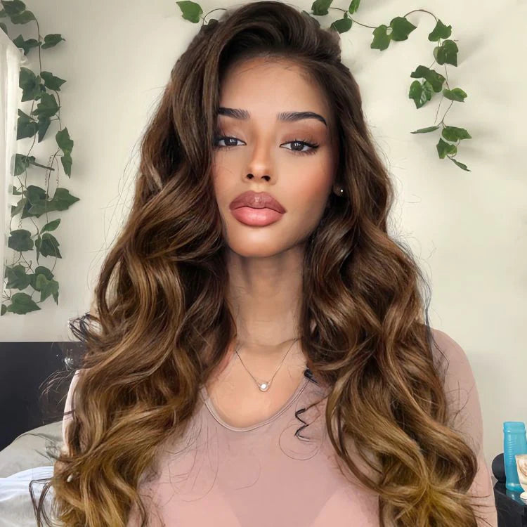 Exclusive Discount | Luvme Hair PartingMax Glueless Wig Ombre Brown Loose Body Wave 7x6 Closure HD Lace 100% Human Hair Wig Ready to Go