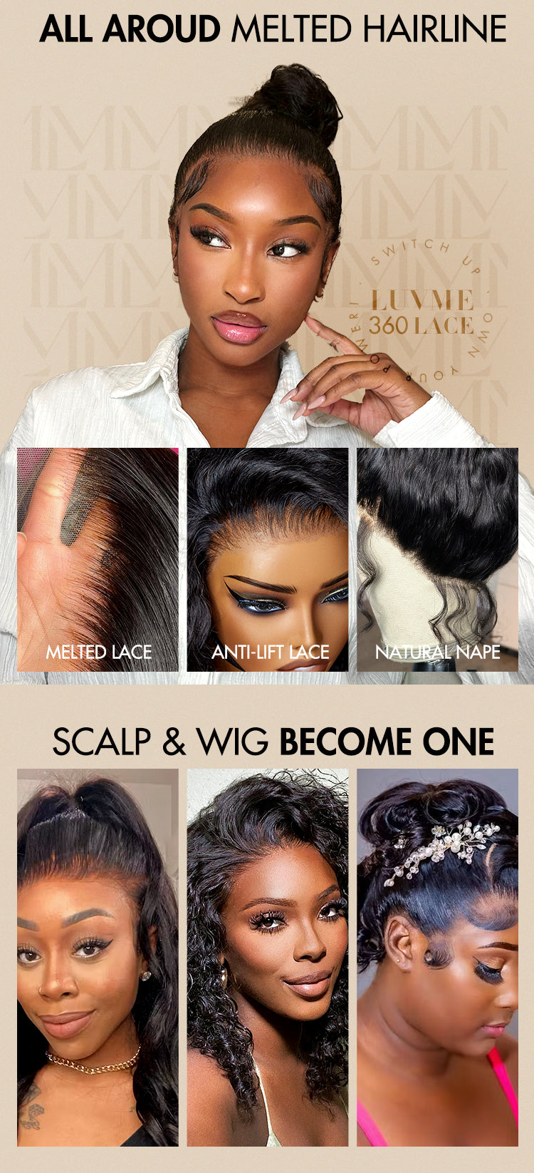 Special Deal | Water Wave 360 Lace Long Wig 100% Human Hair Pre-bleached & Pre-plucked-13