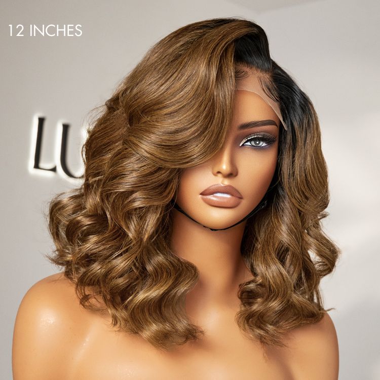 Bouncy Blonde Light Weight Left C Part Loose Wave Glueless 5x5 Closure Lace Wig