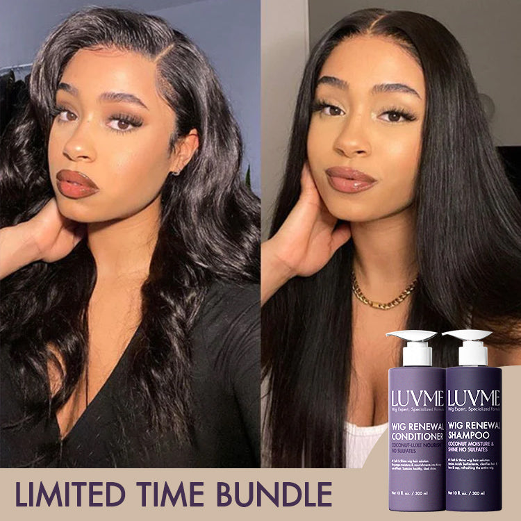 WIG RENEWAL SYSTEM | Luvme Hair Pre-plucked 180% Density Glueless 13x4 Frontal Lace Long Wig 100% Human Hair | US ONLY