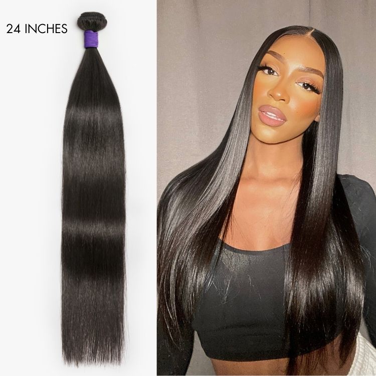 Upgraded Brazilian Hair | 1pc Straight / Body Wave 100% Virgin Brazilian Human Hair Bundle-14