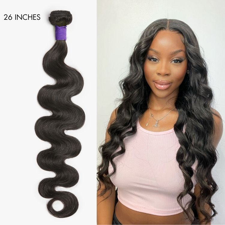 Upgraded Brazilian Hair | 1pc Body Wave 100% Virgin Brazilian Human Hair Bundle-13
