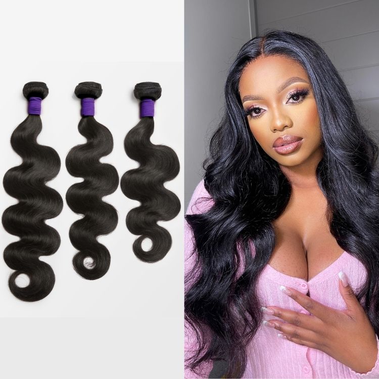 Brazilian Body Wave Human Hair Weft Extensions