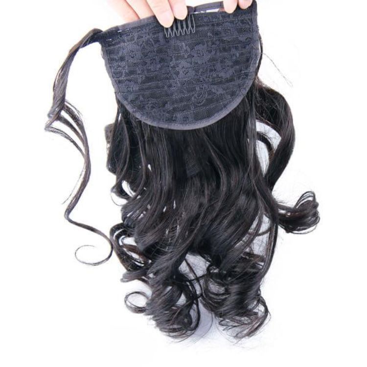 Loose Wave Virgin Human Hair Sleek Ponytail Extension Easy to Wear | Upgraded 2.0