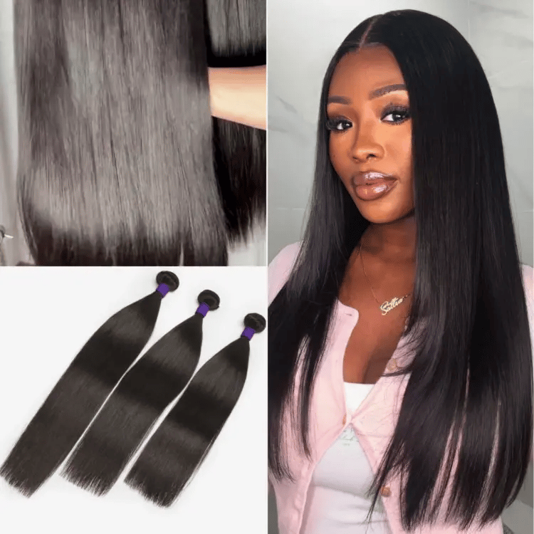 Upgraded Brazilian Hair | Straight / Body Wave 100% Virgin Human Hair Bundles 1pc / 3pcs-01