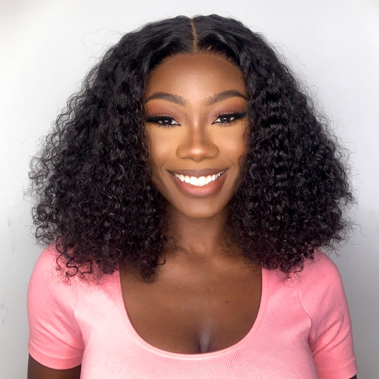 Points Rewards |  Kinky Curly Natural Black Glueless 5x5 Closure HD Lace Wig Ready to Go