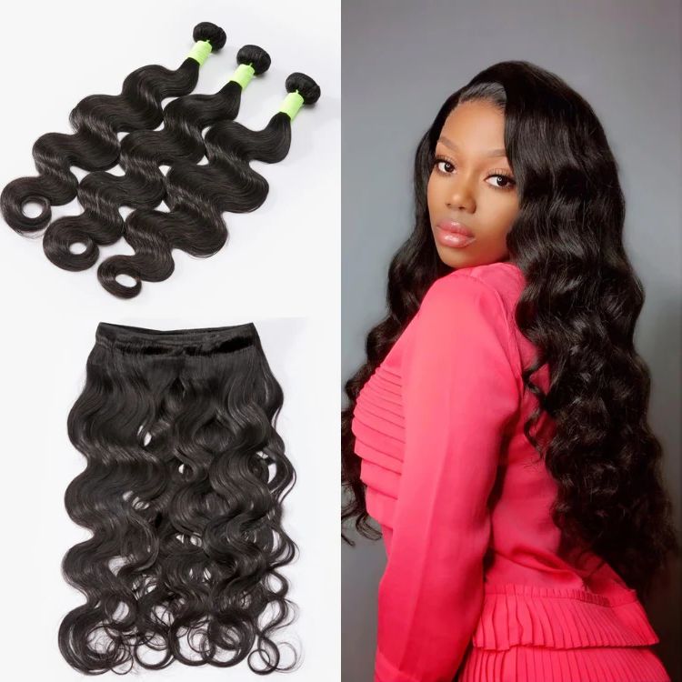 Luvme 100% Virgin Hair Bundle 16” body wave Upgraded Brazilian Hair | 3pcs Body Wave 100% Virgin Human  main image 3