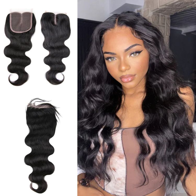 1pc Body Wave 4x4 Lace Closure 100% Human Hair-01