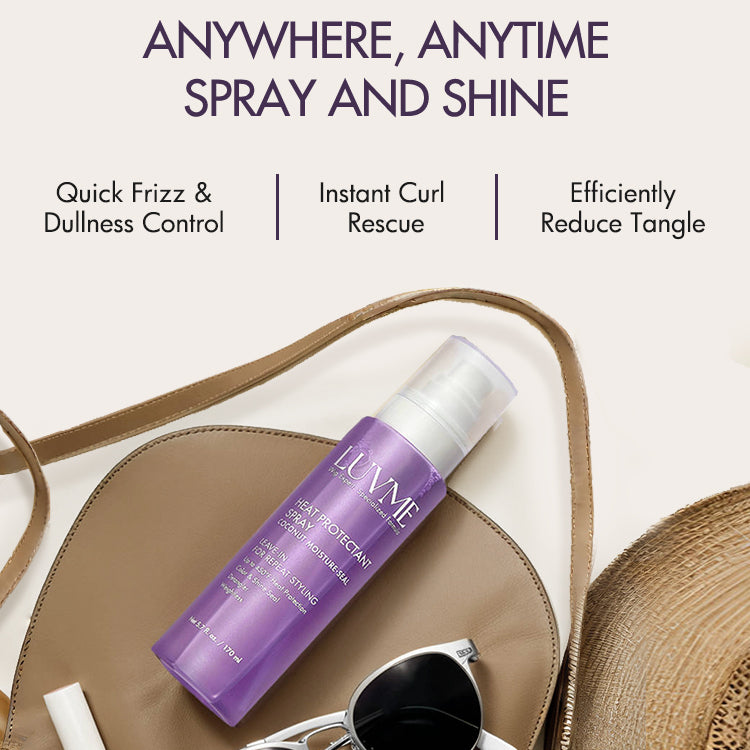 Luvme Hair Wig Renewal Hydrating Mist spray for leave-in conditioning and all-day hydration on a wig or hair extension.