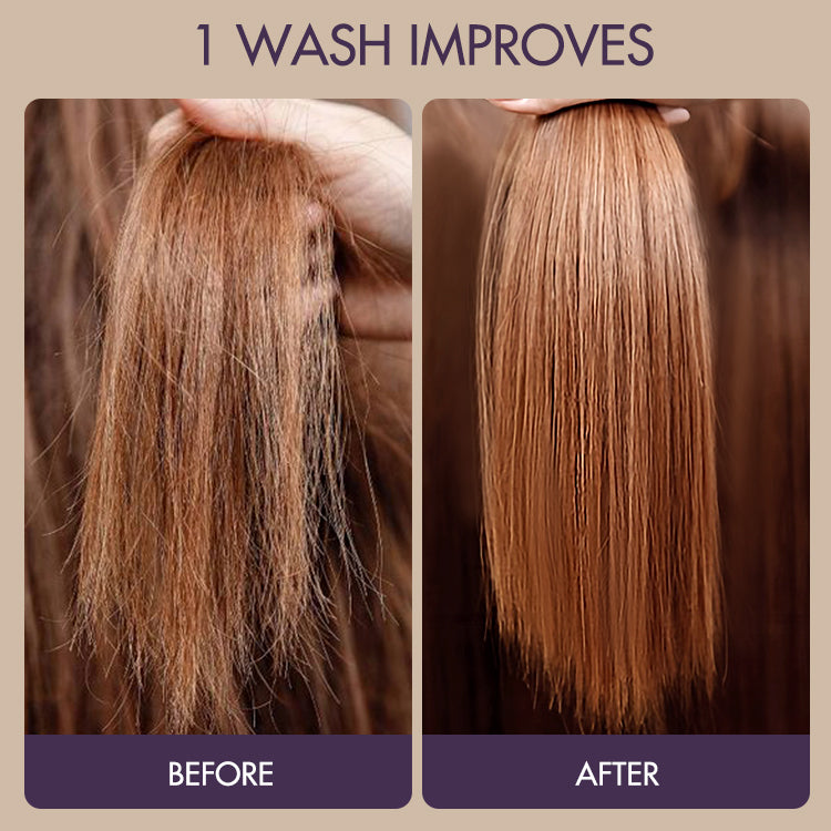 Luvme Hair Wig Renewal Shampoo, Conditioner, and Hair Oil set for wig maintenance and hair care.