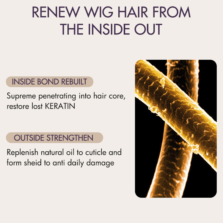 US Only | Wig Renewal Hair Oil, Repairs Dry & Damaged Hair, Boosts Shine, Controls Frizz | Add-on Item-05