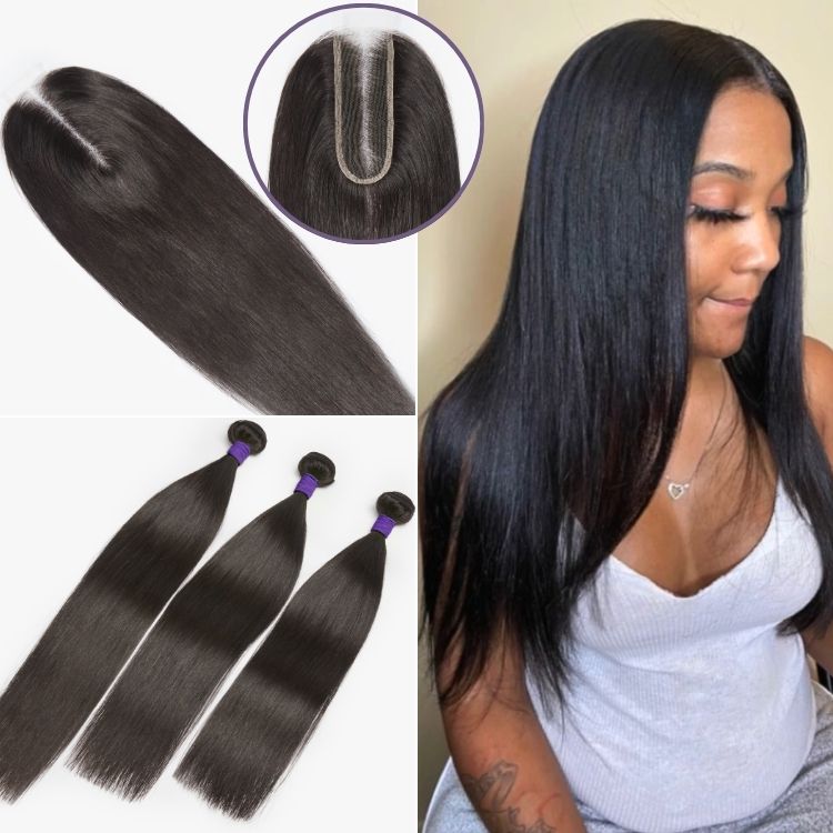 Upgraded Brazilian Hair | HD Lace Deep Part 2x6 Closure with 3 Bundles Virgin Hair (Straight / Body Wave)-02