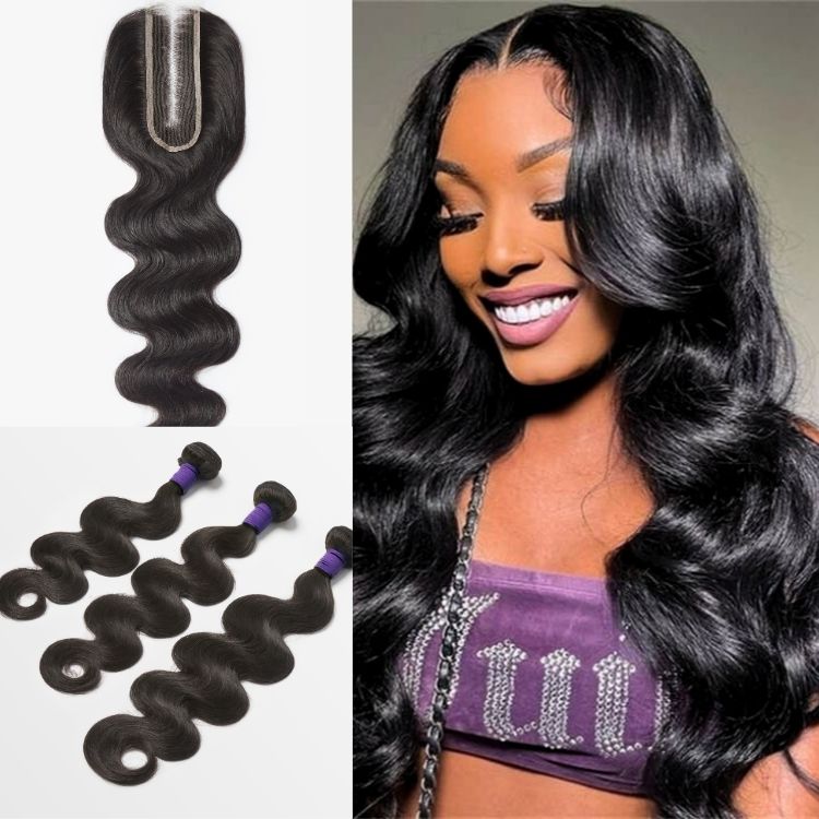 Upgraded Brazilian Hair | HD Lace Deep Part 2x6 Closure with 3 Bundles Virgin Hair (Straight / Body Wave)-03