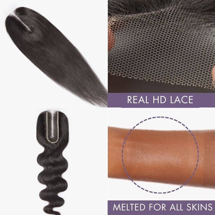 Upgraded Brazilian Hair | HD Lace Deep Part 2x6 Closure with 3 Bundles Virgin Hair (Straight / Body Wave)-04