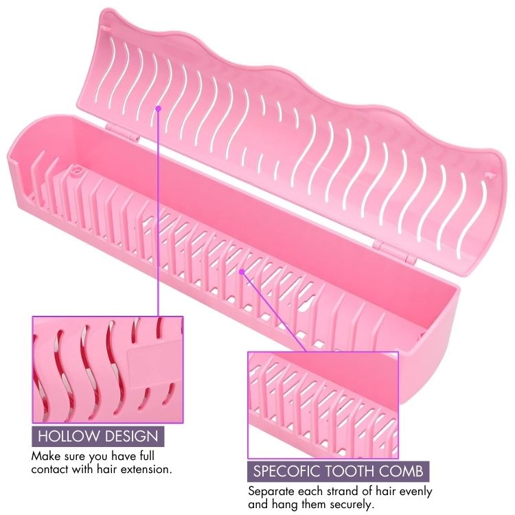 US Only | 1pc Hair Extension Holder, Storage for Clip-in, Tape-in, Bundles & Weft-07