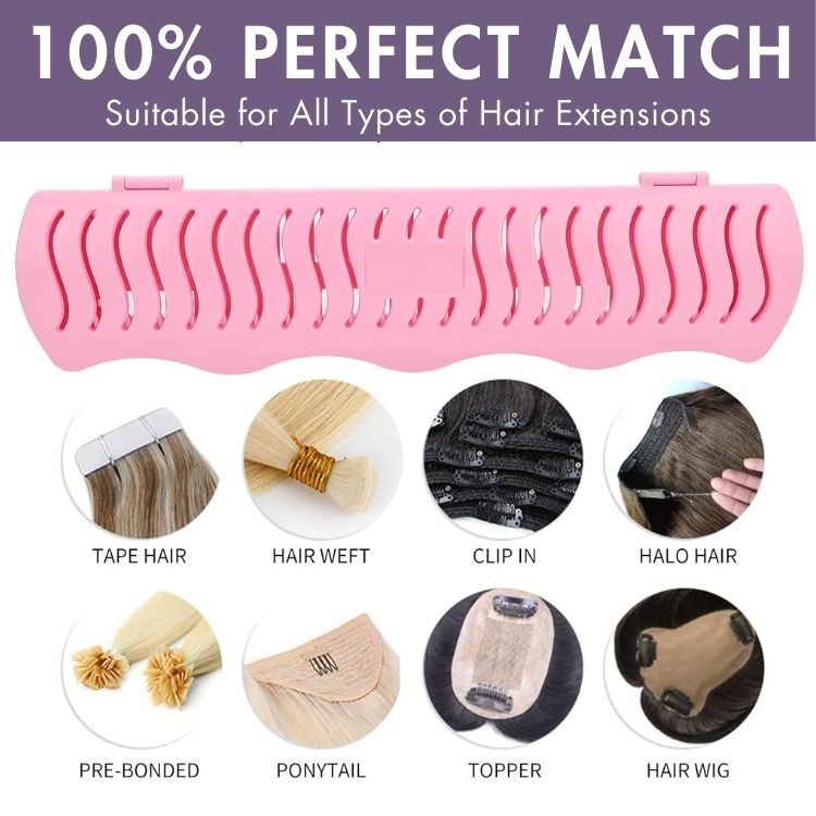 US Only | 1pc Hair Extension Holder, Storage for Clip-in, Tape-in, Bundles & Weft-09