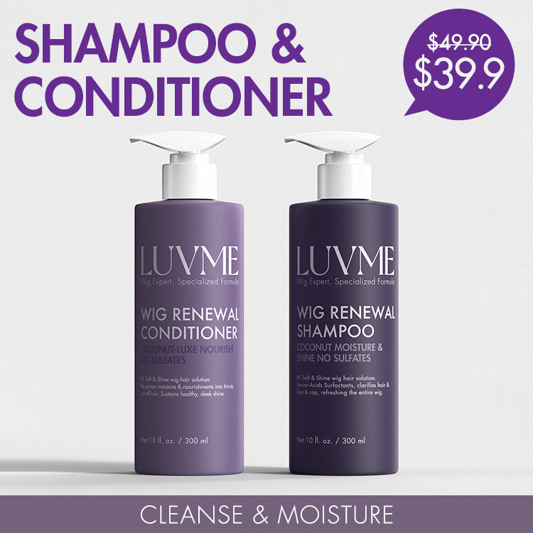 Wig Renewal Shampoo & Conditioner Set, Coconut Moisture & Effectively Cleans | US ONLY