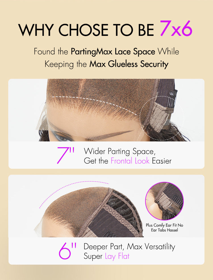 Luvme Hair PartingMax Glueless Wig Ombre Brown Loose Body Wave 7x6 Closure HD Lace Wig - US Only-11