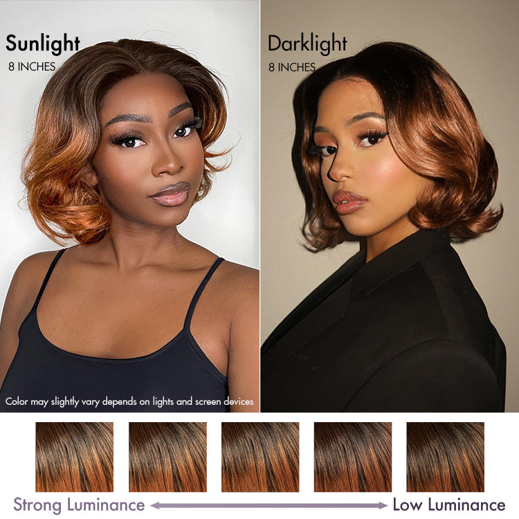 1 SEC INSTALL WIG | Elegant Boss Vibe Short Pixie Cut Ombre Ginger Glueless Minimalist HD Lace Wig Ready to Go-05