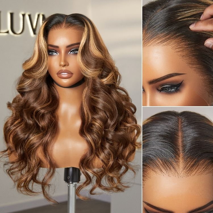 13x5 Ready to Go Frontal Wig | Nature Max Blonde Highlight Loose Body Wave Ear-to-ear Glueless HD Lace Wig