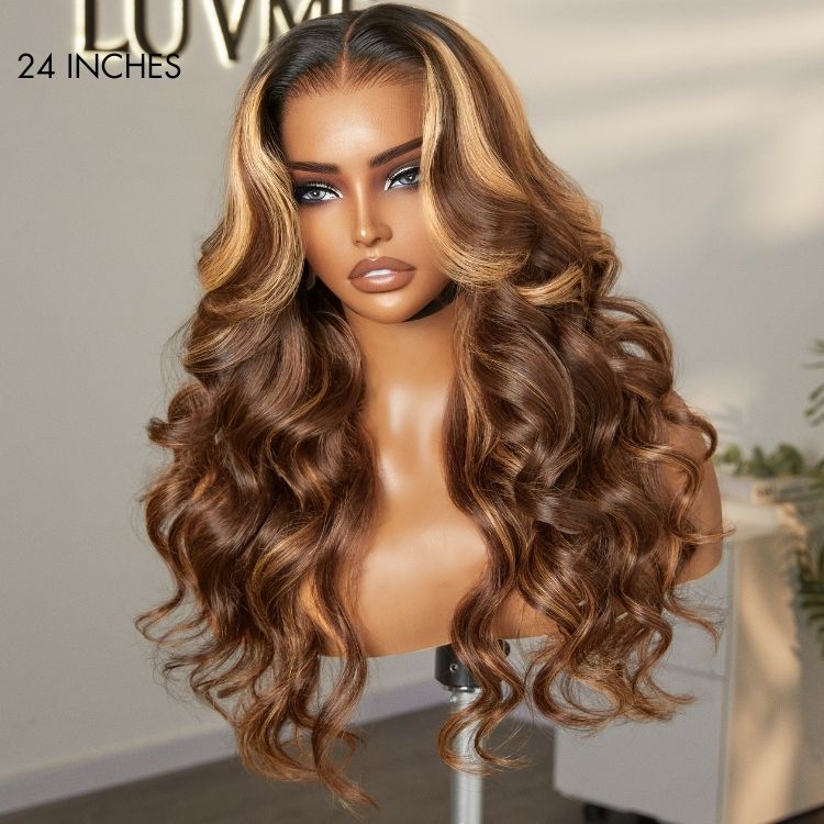 PreMax 2.0 Wigs - Nature Max Blonde Highlight Loose Body Wave Ear-to-ear Glueless 13x6 Frontal HD Lace Wig Pre-Cut Lace-23