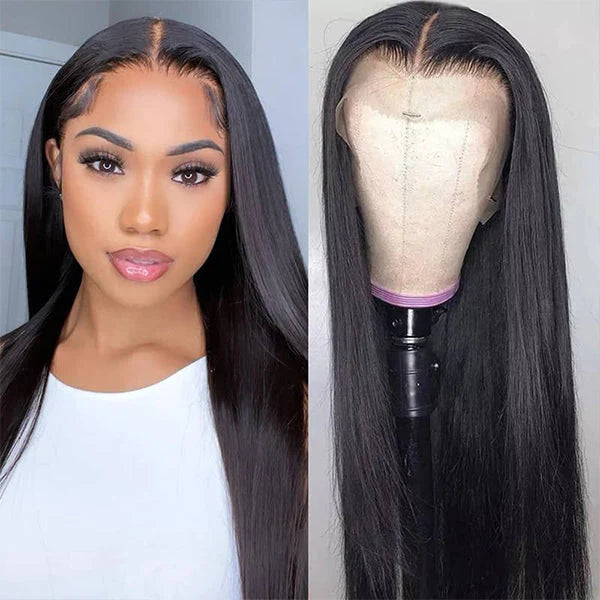Luvme Hair 180% Density Silky Straight Glueless 13x4 Frontal Lace Long Wig Pre-plucked-01