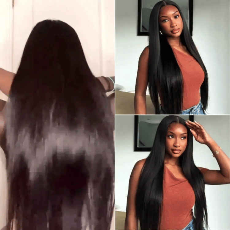 Luvme Hair PartingMax Glueless Wig Ready to Go Silky Straight 7x6 Closure HD Lace Pre Plucked & Bleached Breathable Cap