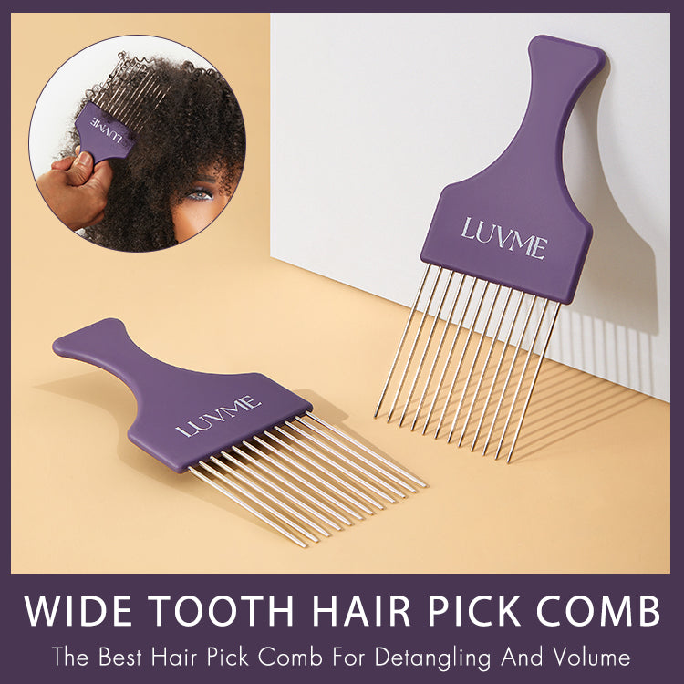 1pc Hair Pick Comb, Afro Hair Styling Tool for Natural Curly Hair-01