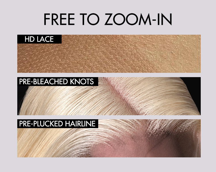 Limited Design | 613 Blonde Curtain Bangs Layered Cut Glueless 5x5 Closure HD Lace Wig-03