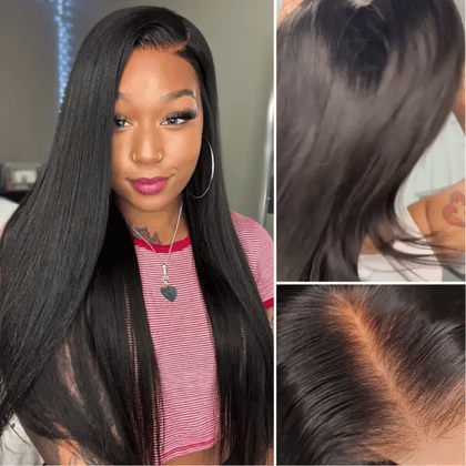 Lace Front Wig - Yaki Straight, 13x5 Ear-to-Ear Lace