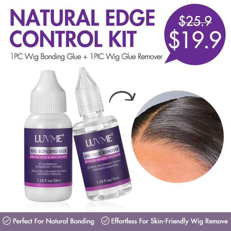 Wig Bonding Glue & Remover Set, Invisible Hold for Lace Front Wigs, Hairpieces, Closures, and Toupee Systems | US ONLY