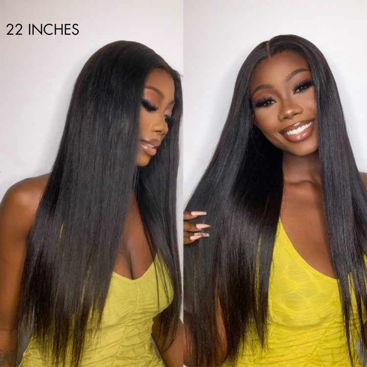 LUVME 180% Density Ion Perm Straight Glueless 5x5 Closure HD Lace Wig-04
