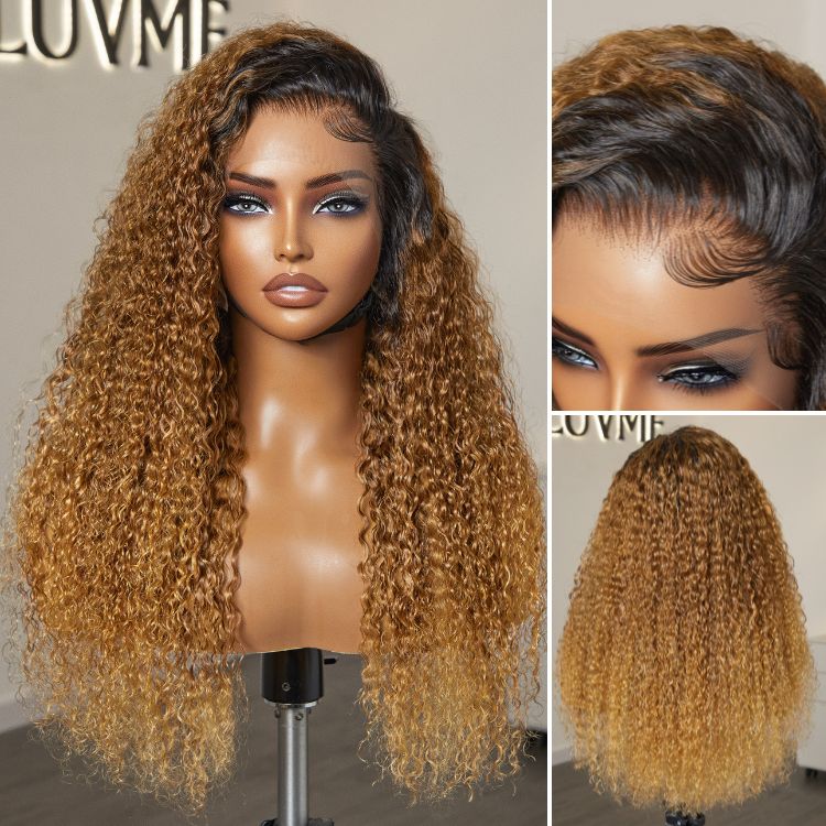 Gorgeous Ombre Color Water Wave Ear-to-ear Glueless 13x4 Frontal Lace Wig | Limited Quantity